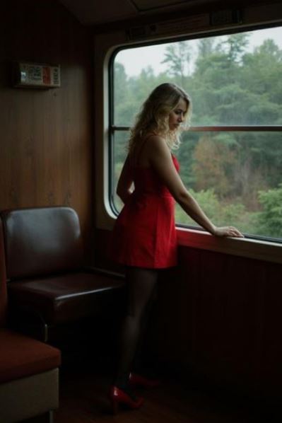 Lucy und ihre erotische Fantasie aus dem Zugabteil, 